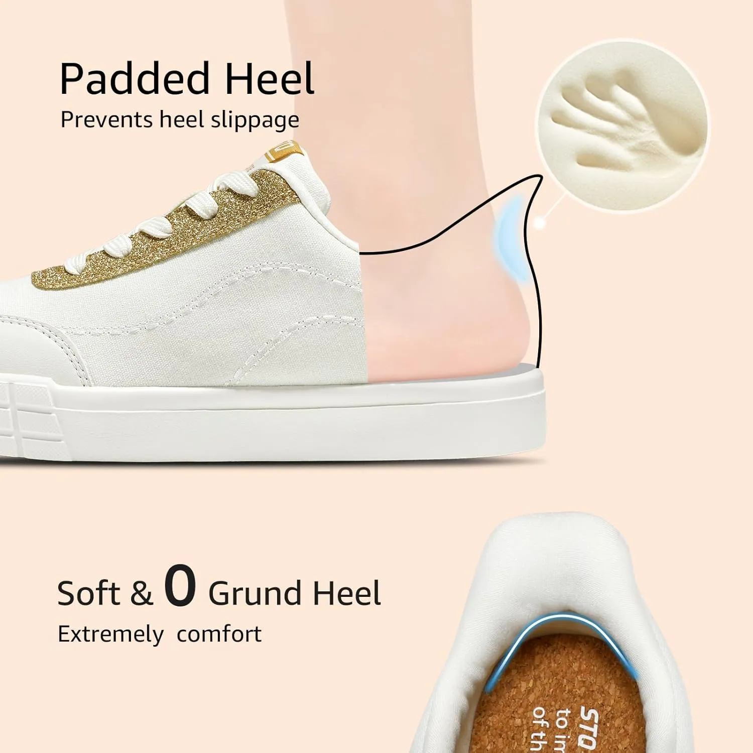 STQ Slip on Canvas Shoes for Women | Lightweight Skate Shoes Comfortable Tennis Sneakers