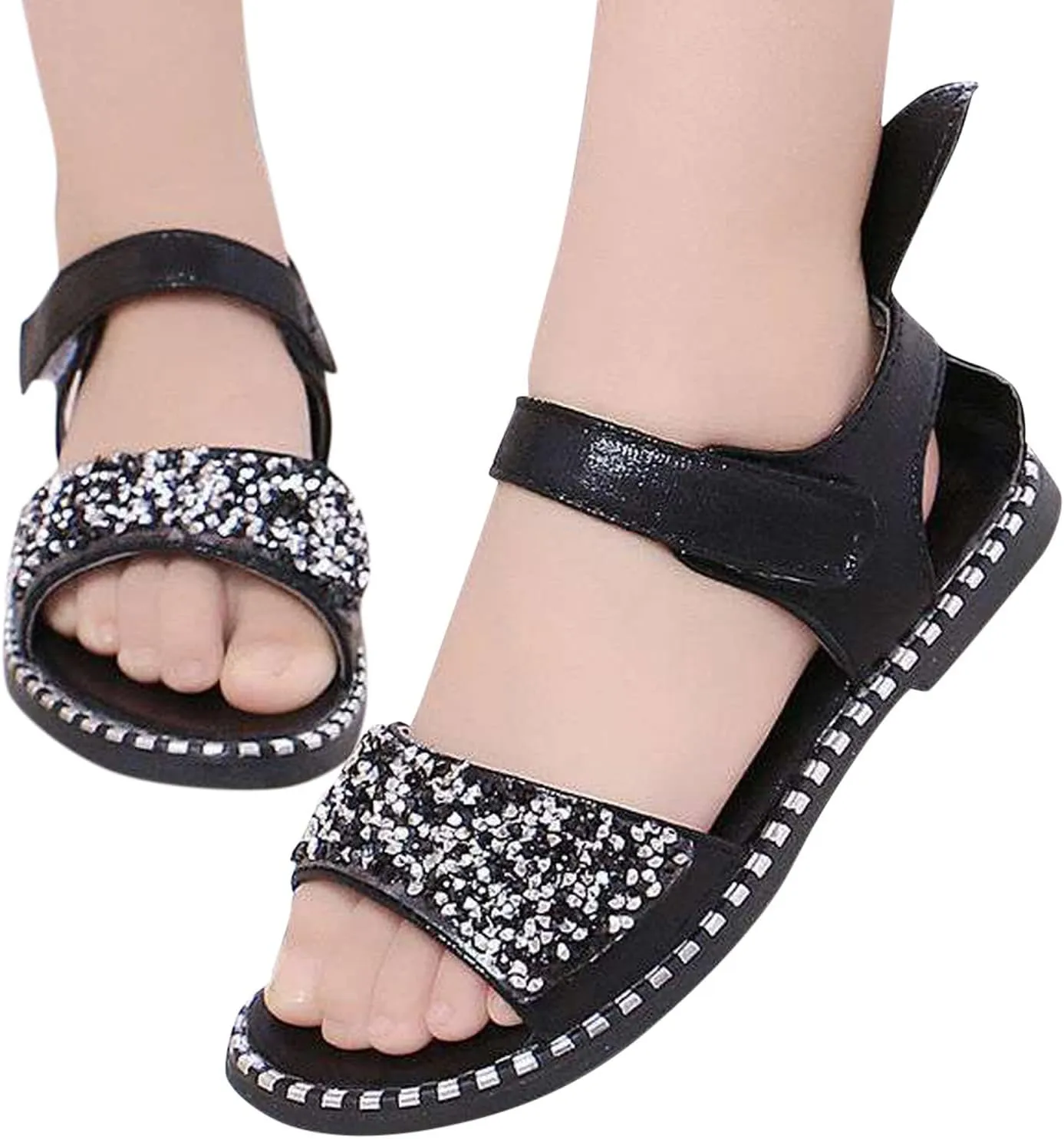 Toddler Bear Slippers Toddler Little Girl Dress Sandals Shoes Casual Slip On Shower Flip Flops for Girls