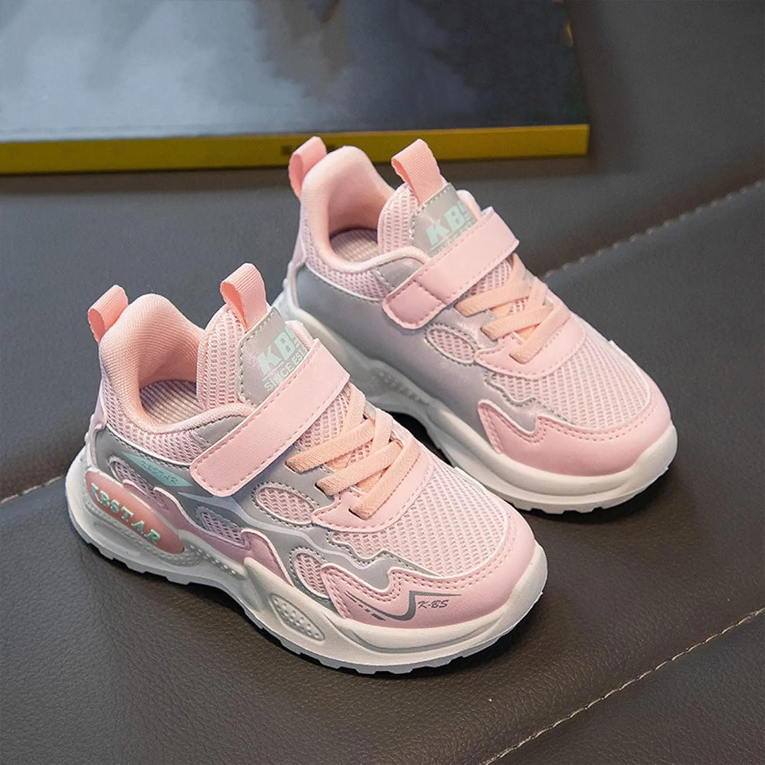 Toddler Boy Shoes Children Boys Girls Sneaker Lightweight Mesh Breathable Lace Up Casual Sport Shoes 3-13 Years