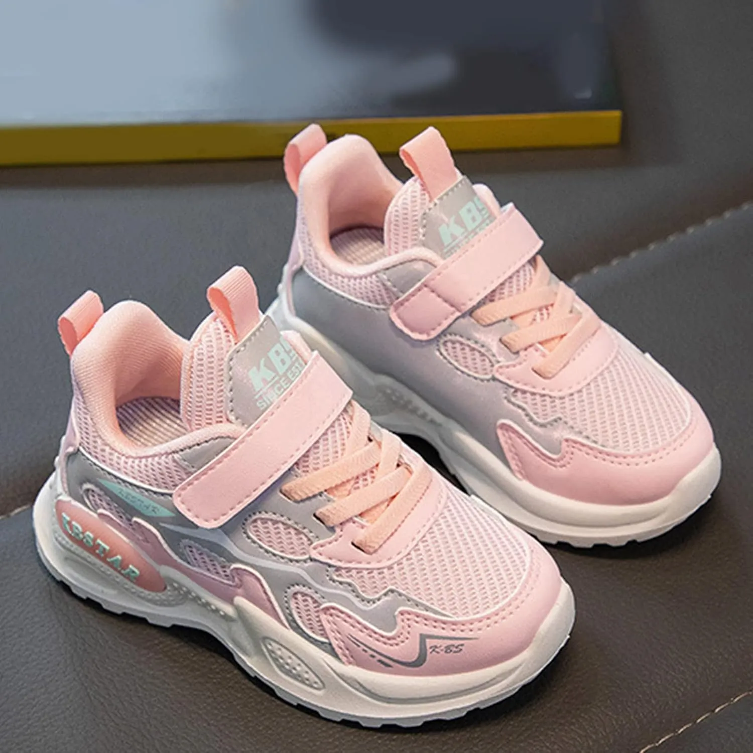 Toddler Boy Shoes Children Boys Girls Sneaker Lightweight Mesh Breathable Lace Up Casual Sport Shoes 3-13 Years