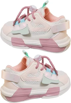 Toddler Boys Girls Lightweight Athletic Shoes Mesh Breathable Walking Sneakers Lace-up Soft Soles Sports Toddlers Babies