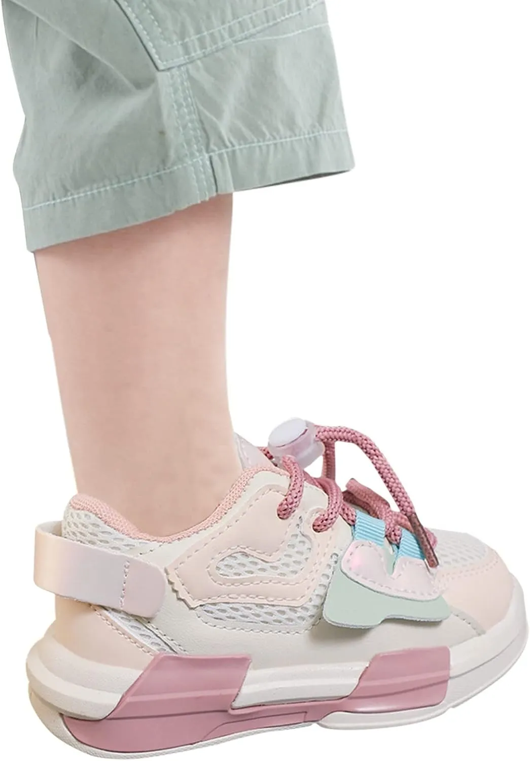 Toddler Boys Girls Lightweight Athletic Shoes Mesh Breathable Walking Sneakers Lace-up Soft Soles Sports Toddlers Babies