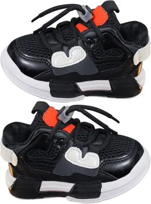 Toddler Boys Girls Lightweight Athletic Shoes Mesh Breathable Walking Sneakers Lace-up Soft Soles Sports Toddlers Babies