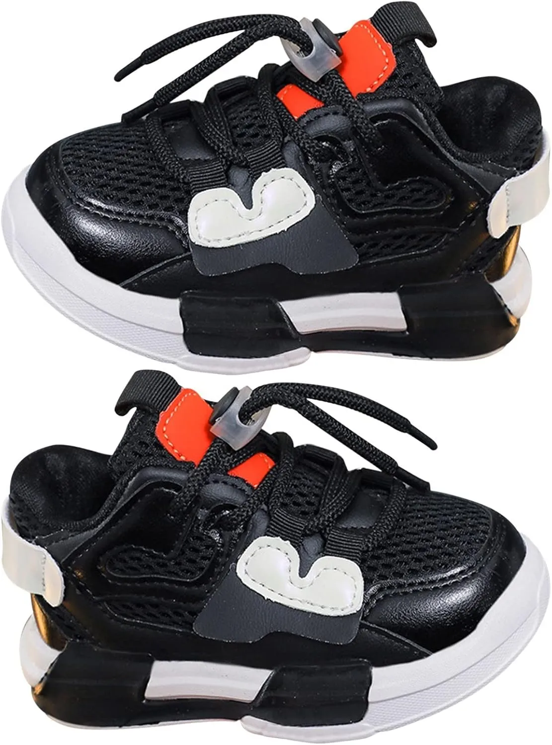 Toddler Boys Girls Lightweight Athletic Shoes Mesh Breathable Walking Sneakers Lace-up Soft Soles Sports Toddlers Babies