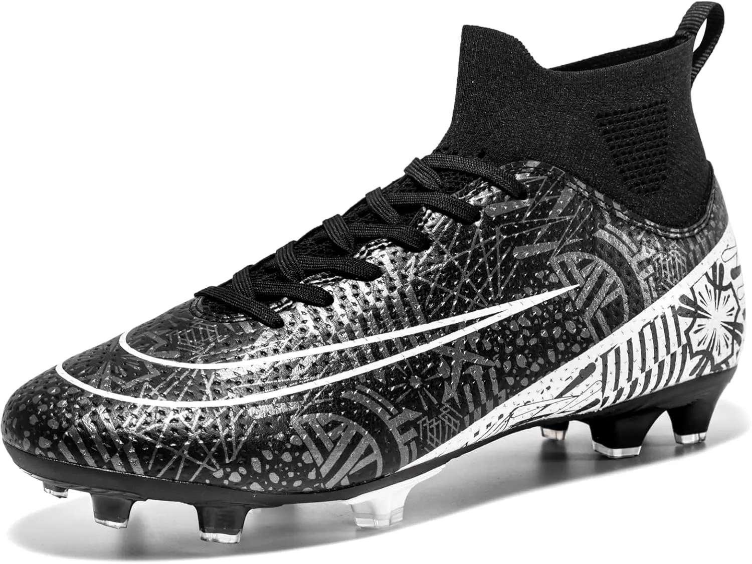 Tongzone Kids Soccer Cleats Boys Girls Indoor/Outdoor Trainning Shoes Athletic