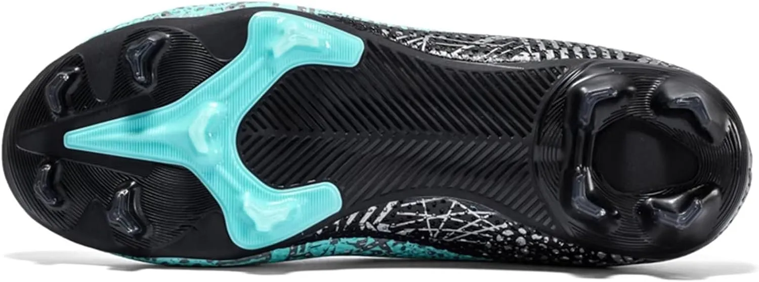 Tongzone Kids Soccer Cleats Boys Girls Indoor/Outdoor Trainning Shoes Athletic