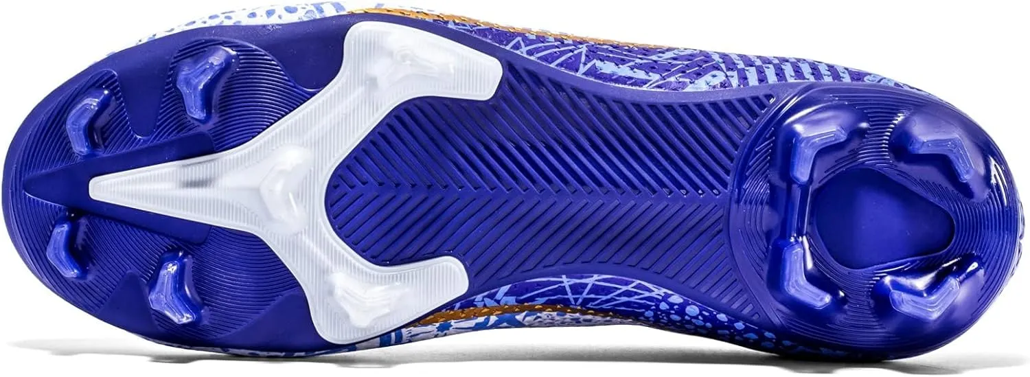 Tongzone Kids Soccer Cleats Boys Girls Indoor/Outdoor Trainning Shoes Athletic