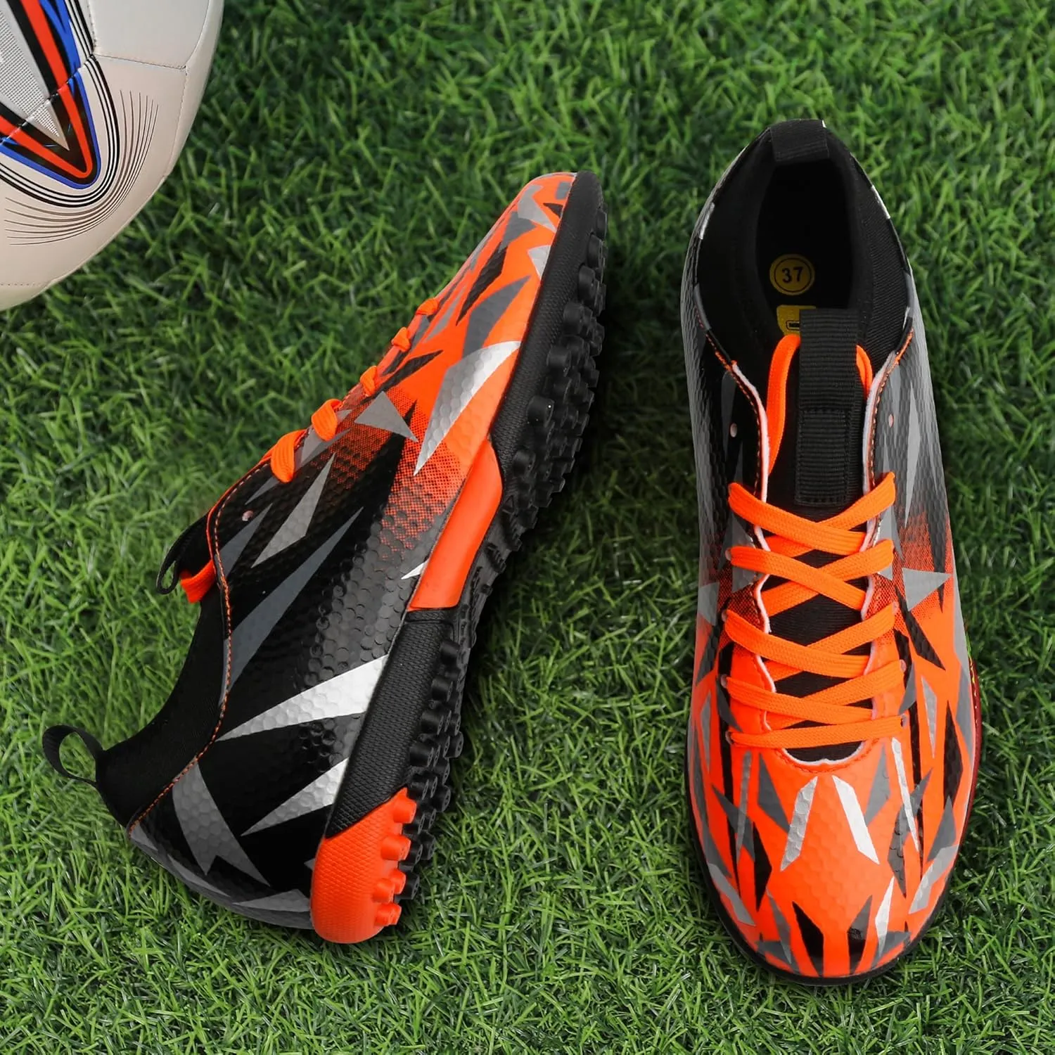 Turf Soccer Cleats Little Kids Big Kids Indoor TF Soccer Shoes Outdoor for Boys Girls