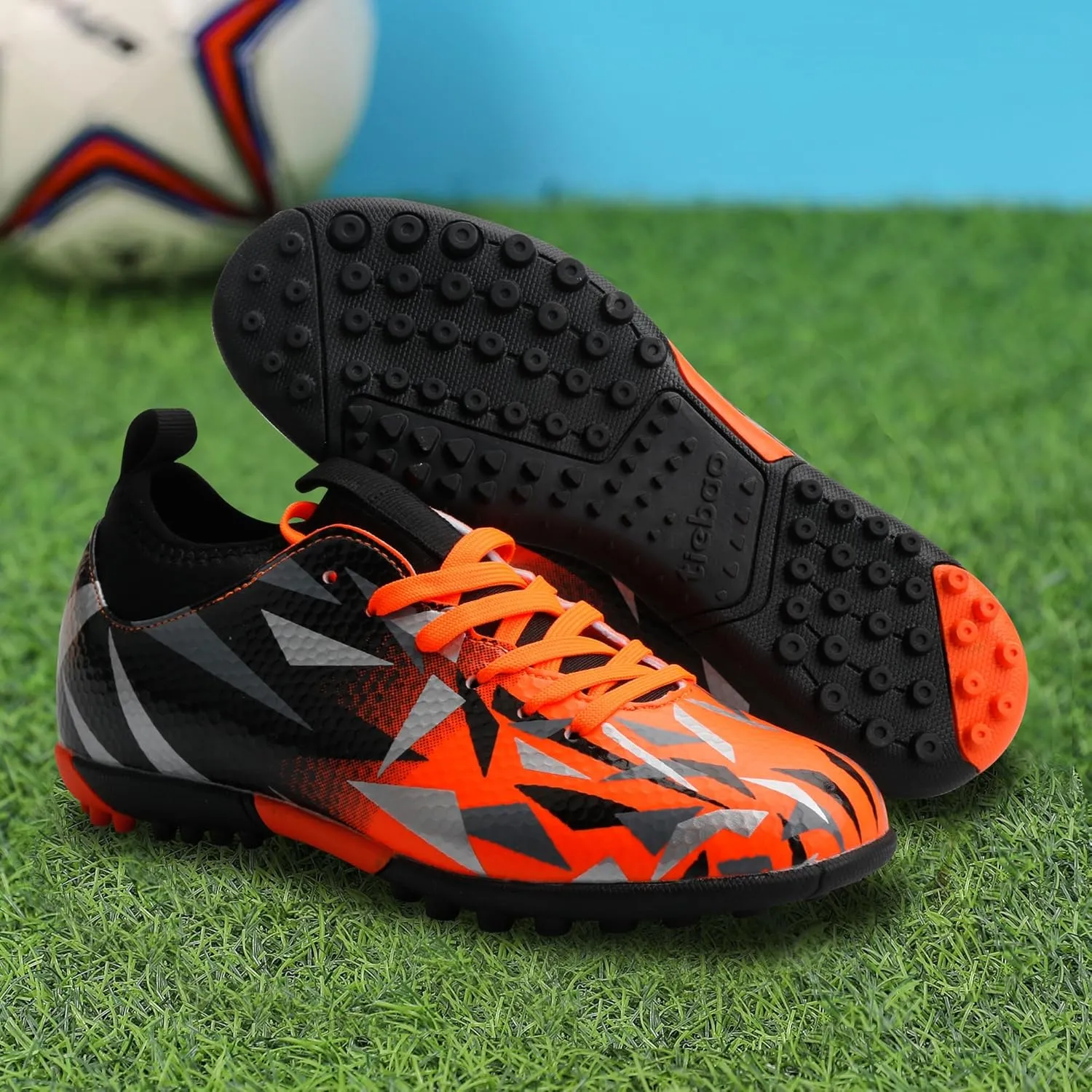 Turf Soccer Cleats Little Kids Big Kids Indoor TF Soccer Shoes Outdoor for Boys Girls
