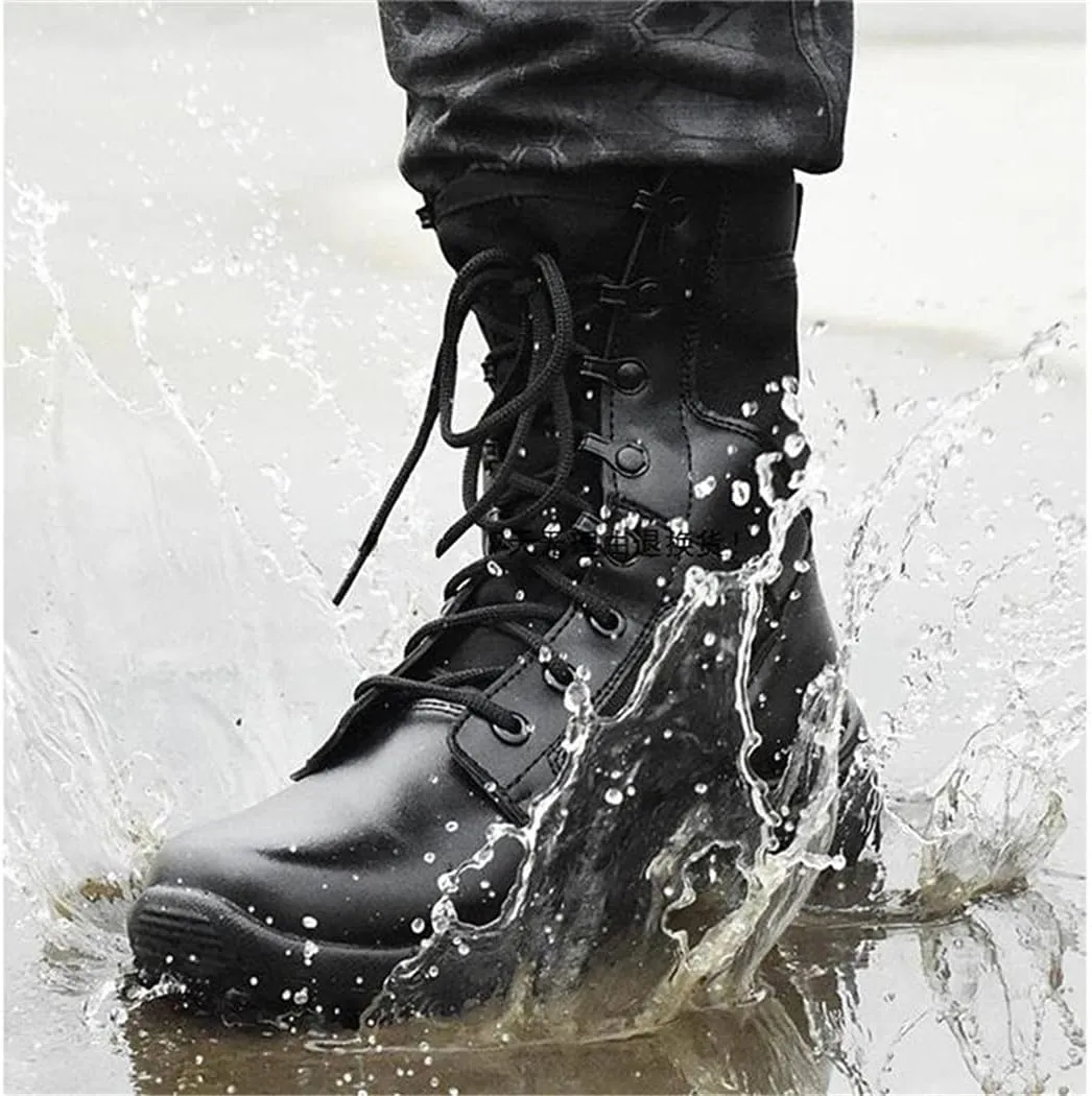 Ultralight Tactical Combat Boots, Mens Outdoor Military Training Shoes, Breathable Waterproof Hunting Climbing Boot