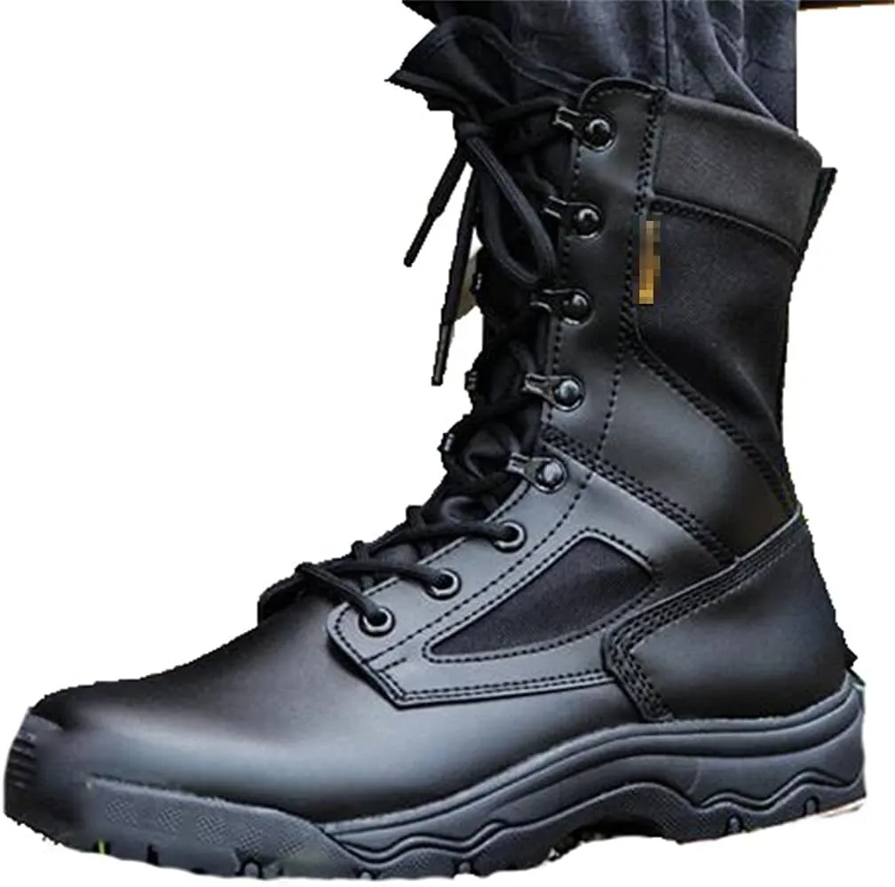 Ultralight Tactical Combat Boots, Mens Outdoor Military Training Shoes, Breathable Waterproof Hunting Climbing Boot