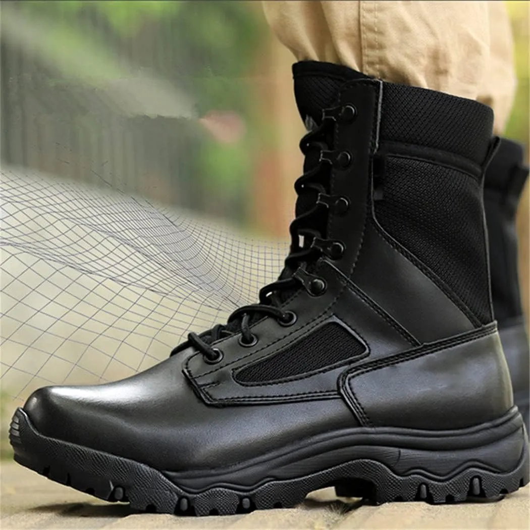 Ultralight Tactical Combat Boots, Mens Outdoor Military Training Shoes, Breathable Waterproof Hunting Climbing Boot