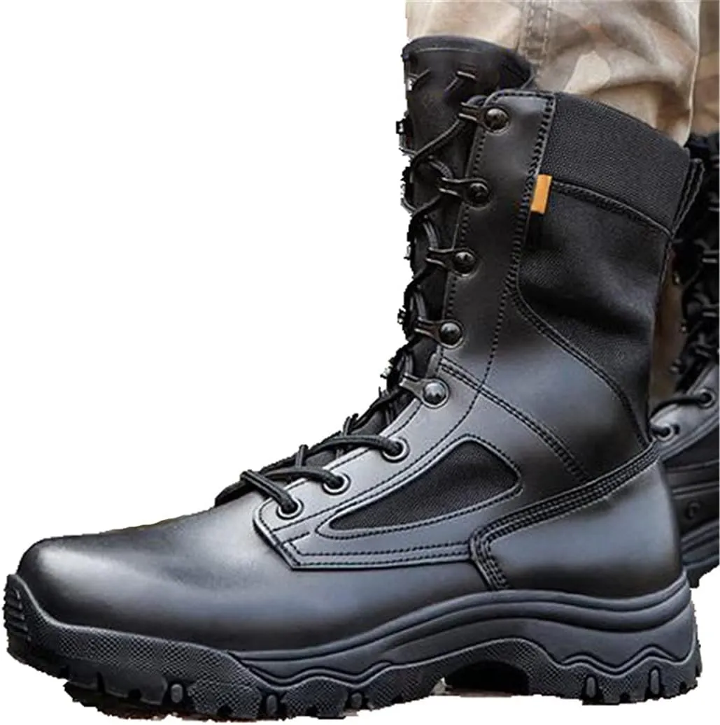Ultralight Tactical Combat Boots, Mens Outdoor Military Training Shoes, Breathable Waterproof Hunting Climbing Boot