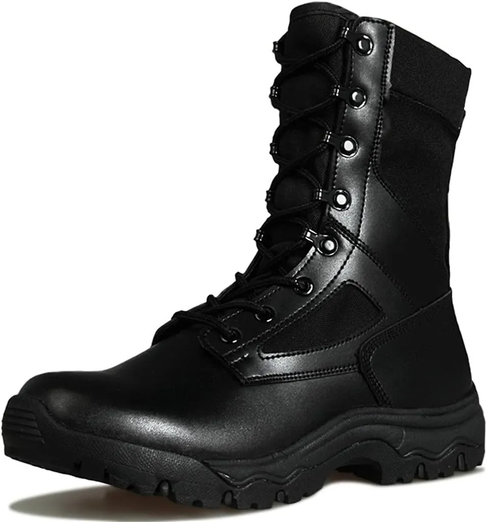 Ultralight Tactical Combat Boots, Mens Outdoor Military Training Shoes, Breathable Waterproof Hunting Climbing Boot