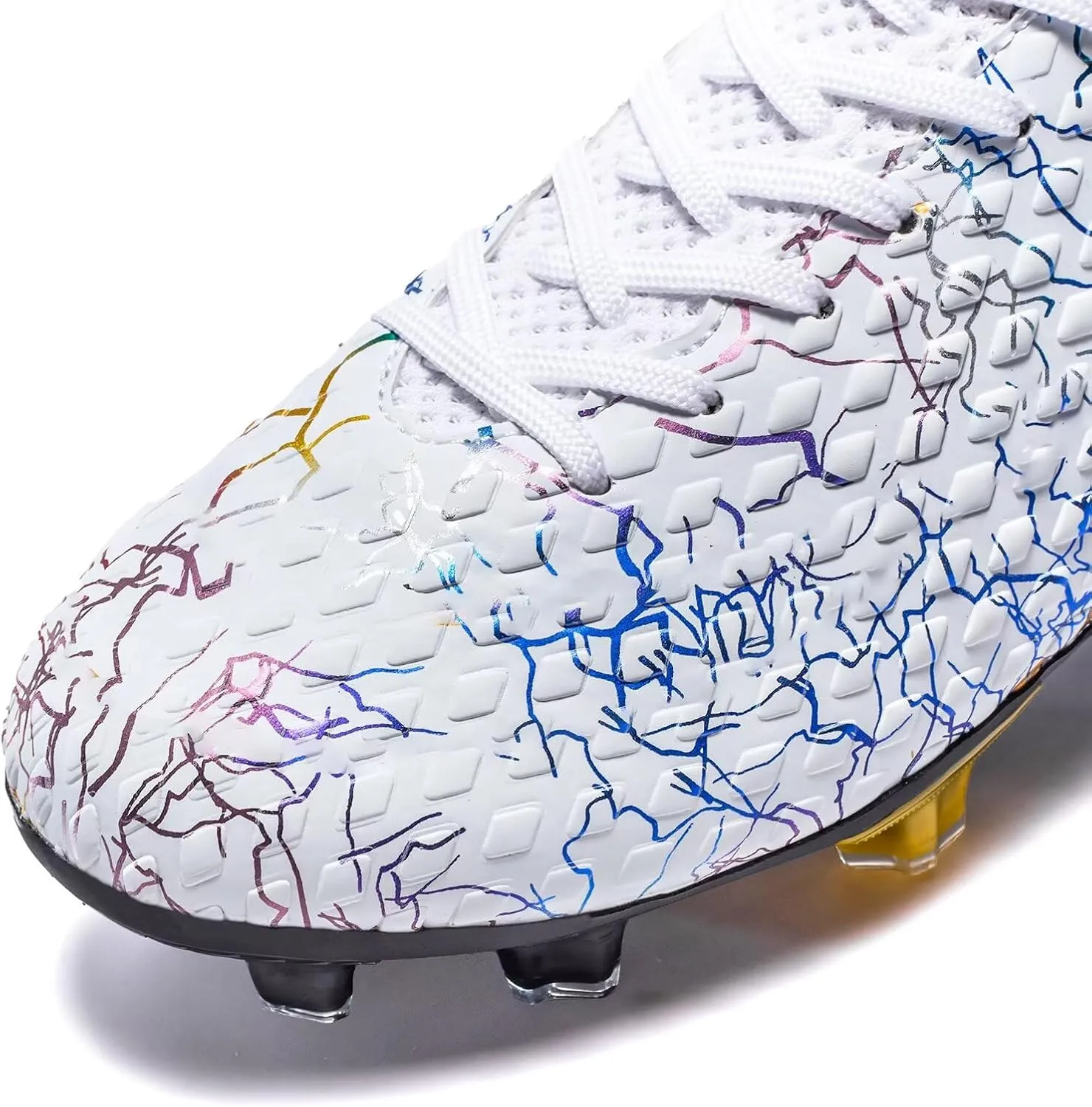 Unisex-Child Soccer Cleats Lightweight Training Football Cleats for Youth Futsal
