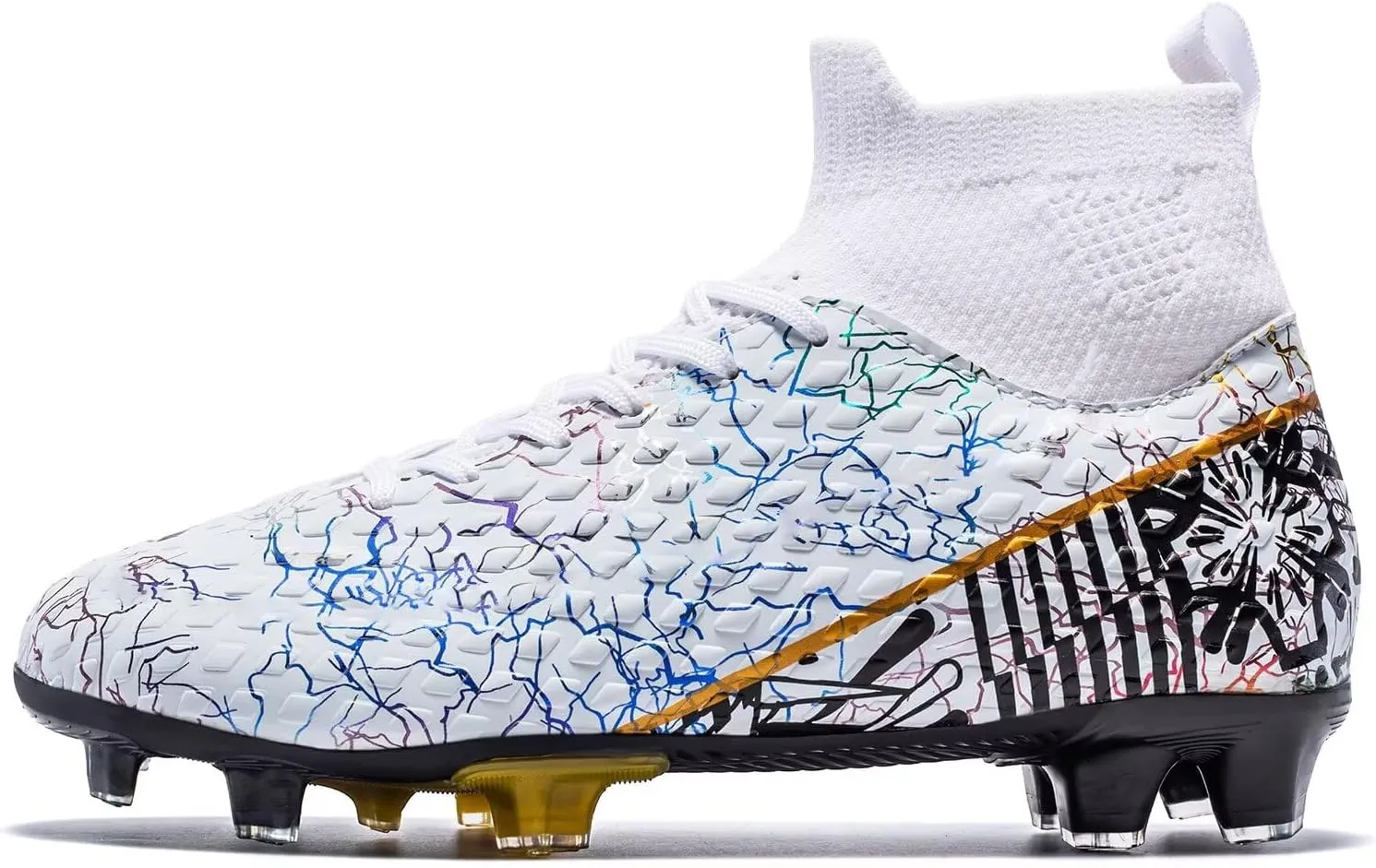 Unisex-Child Soccer Cleats Lightweight Training Football Shoes for Youth