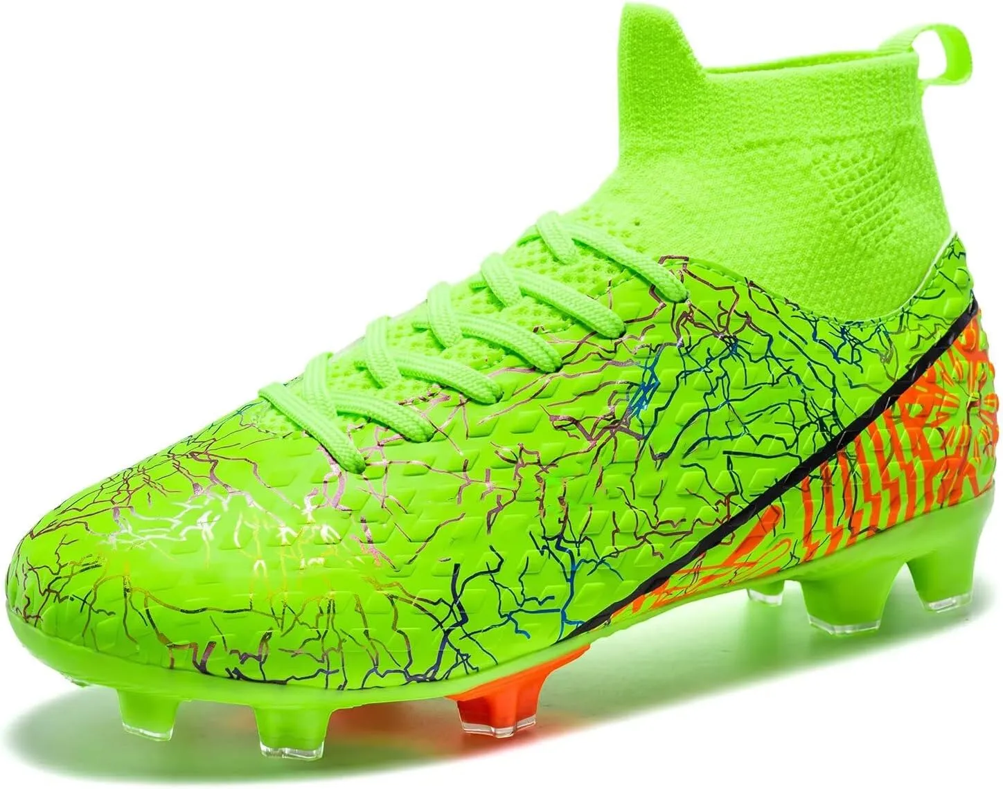 Unisex-Child Soccer Cleats Lightweight Training Football Shoes for Youth