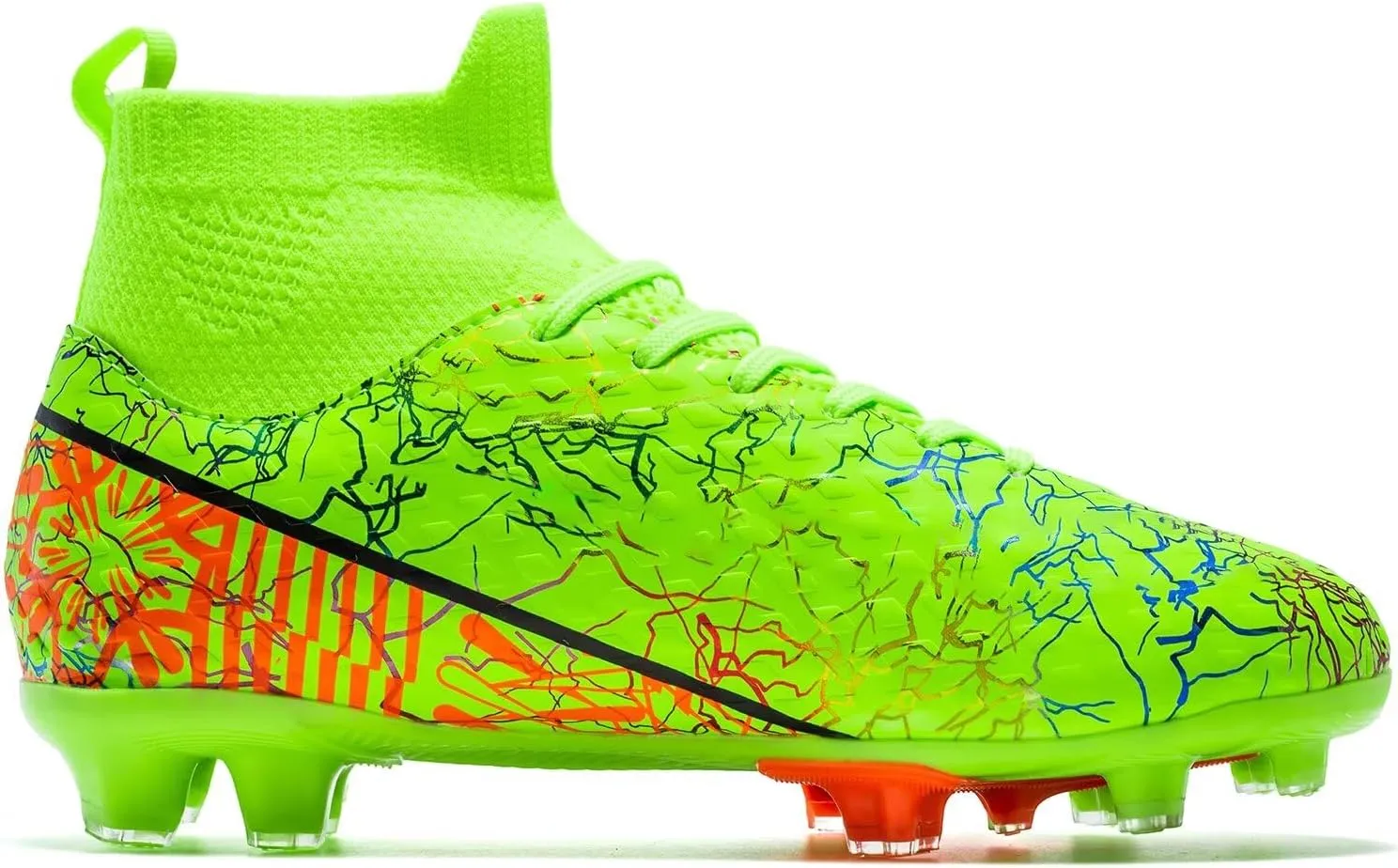 Unisex-Child Soccer Cleats Lightweight Training Football Shoes for Youth