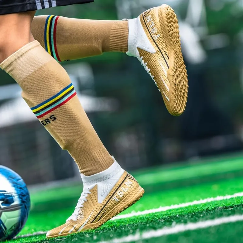 Unisex Soccer Shoes for Adults, Lightweight, Indoor Soccer Training Shoes for Big Kids.