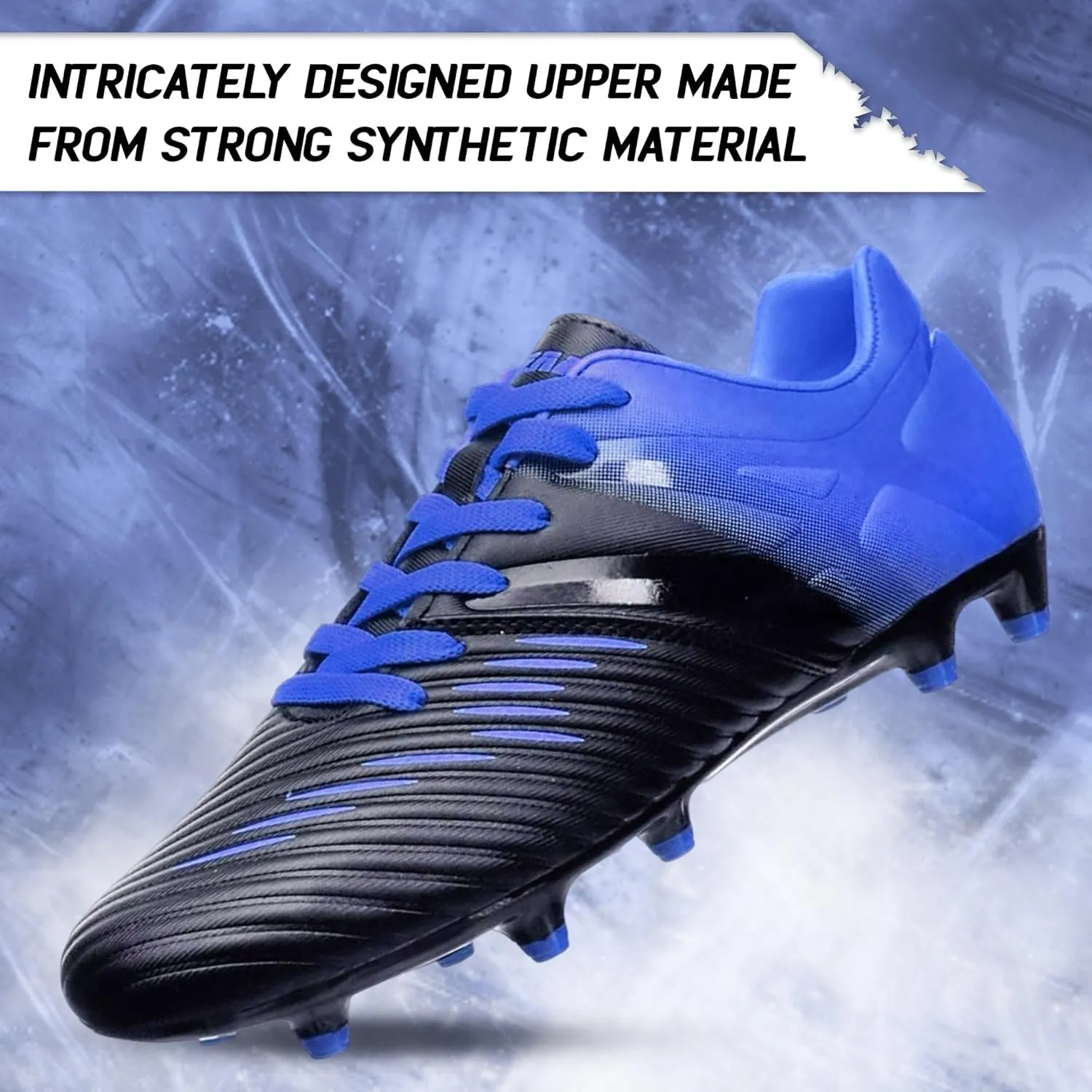 Vizari Liga FG Soccer Cleats for Kids | 100% Synthetic Football Cleats for Comfortable Wear | Water Resistant Two Tone Soccer Shoes with Anti-Stretch Lining for Flexible Indoor and Outdoor Play