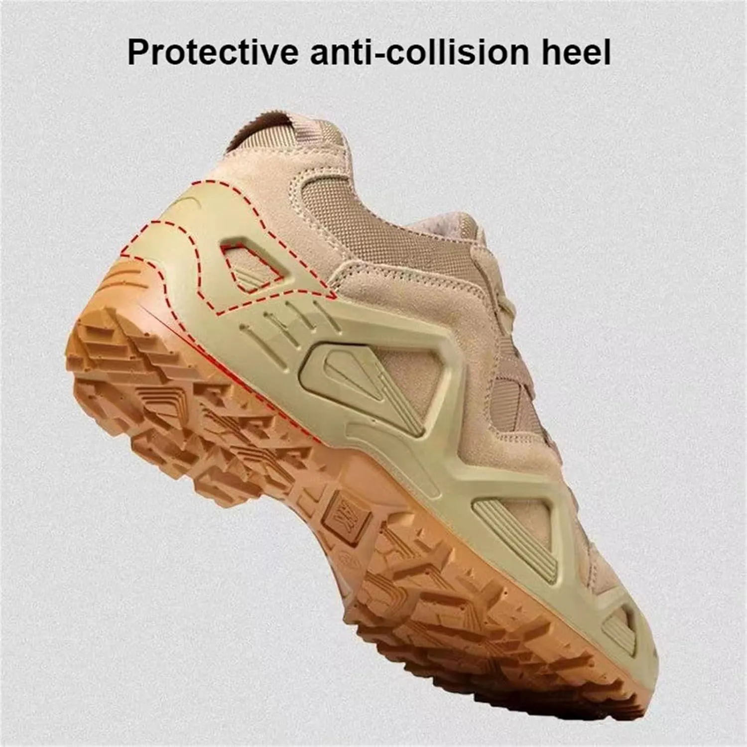 Waterproof Hiking Work Boots,Men's Tactical Boots,Lightweight Military Boots,Breathable Desert Boots,Low Cut Training Shoes,for Outdoor Hiking, Rock Climbing, Hunting Etc