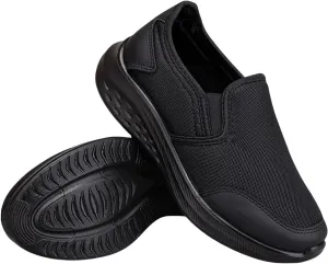 White Leather Sneakers for Women Ballet Flats Shoes for Women Men's Casual Slip-on Loafers Wide Toe Box Trendy Casual Black Loafers Women Wide with Black Sneakers for Women