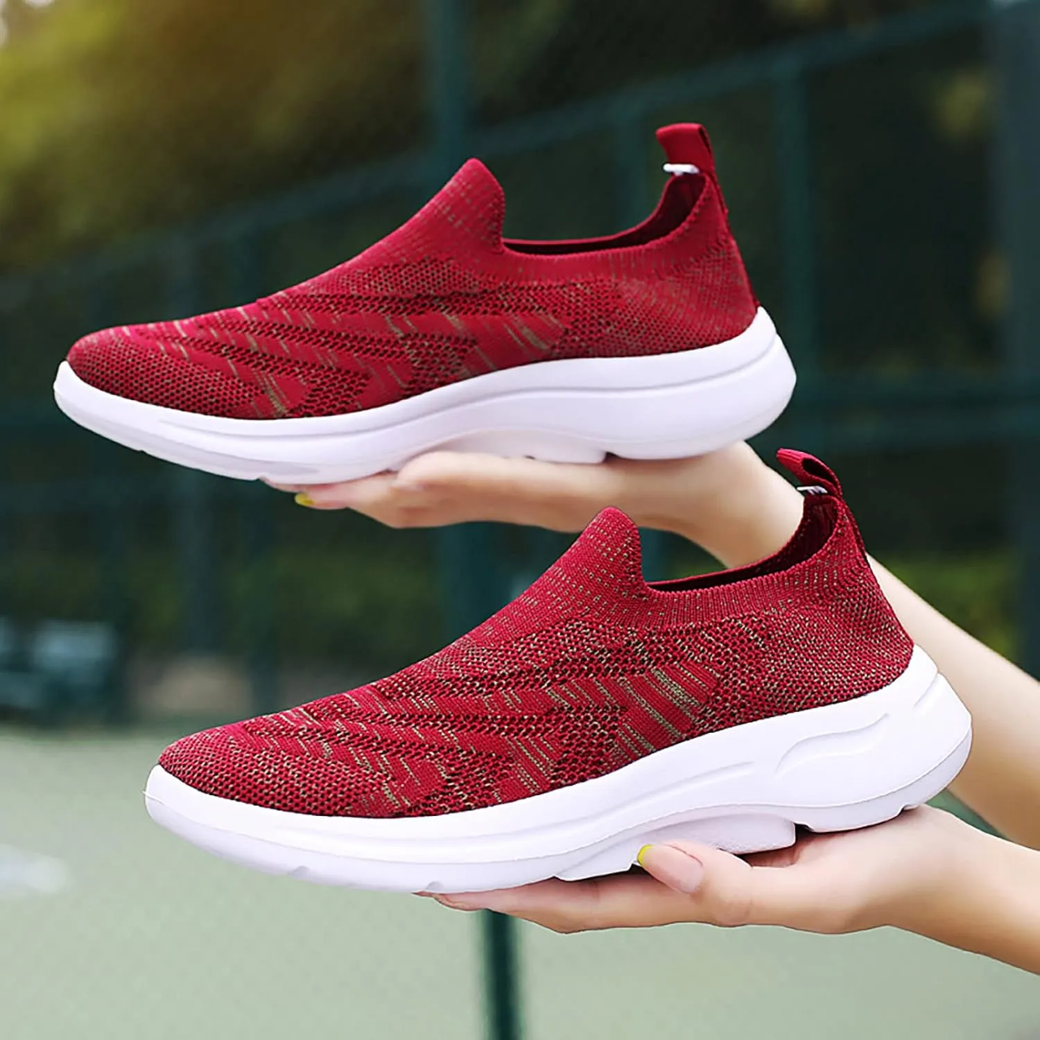 White Running Sneakers for Women 2023 Zapatos Negros De Tacon Bajo para Mujer Womens Casual Shoes Slip Ons Sneakers Black Sneakers Women Trendy Slip On Walking Shoes Women Black
