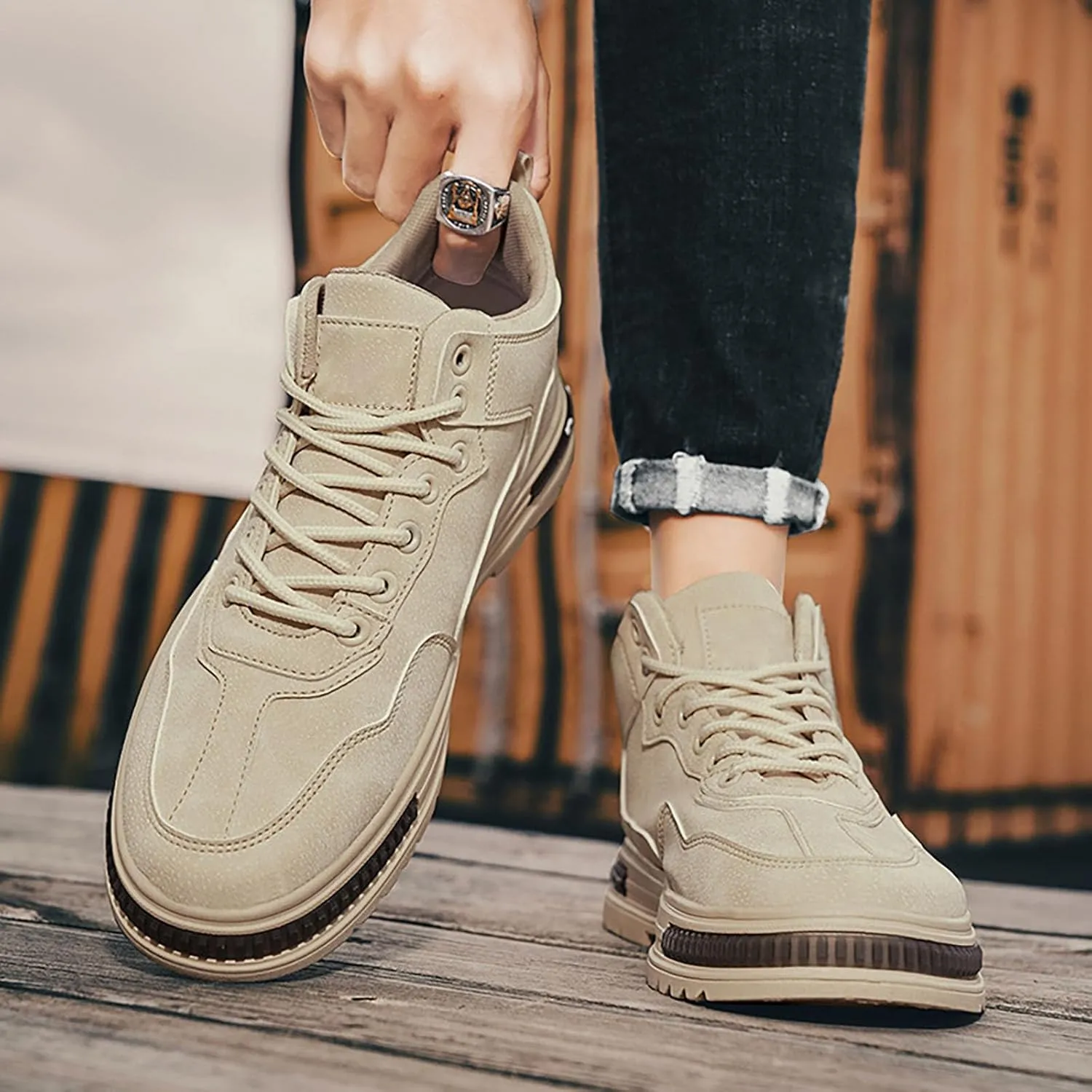 White Sneakers Men White Shoes for Men Men's Casual Slip-on Loafers Wide Toe Box Trendy Casual Men's Loafers & Slip-Ons Black Sneakers for Women