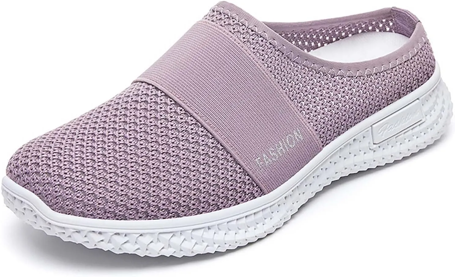 Womens Backless Sneakers Mesh Slip-on Mule Shoes Walking Shoes Women Comfortable Casual Dress Shoes Chunky Sneakers Brown Tennis Shoe Loafers Dress Shoe