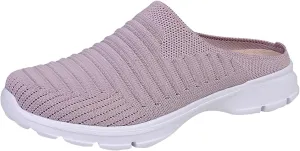 Women's Backless Walking Sneakers Summer Slip-on Mens Dress Shoes Wide Casual Black Shoes Casual Sneakers Steel Toe Tennis Shoe Cross Trainer Shoe