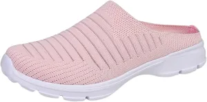 Womens Breathable Mesh Walking Mules Sneakers Tennis Shoes Men Food Service Shoes Dressy Casual Waterproof Sneakers Steel Toe Tennis Shoe Cross Trainer Shoe