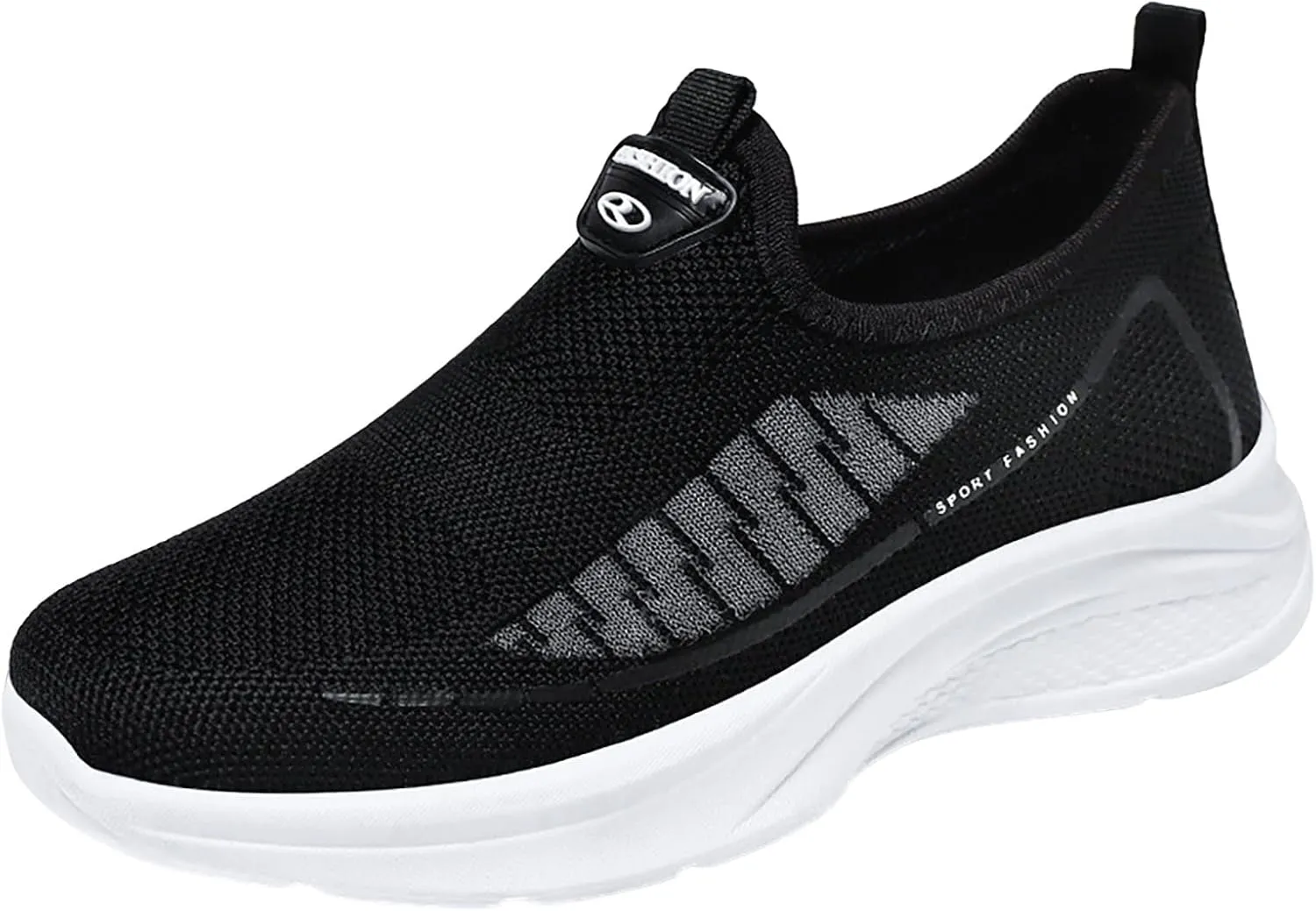 Womens Fashion Sneakers Size 10.5 Women's Wide Width Athletic Walking Shoes Womens Running Sneakers Wide Womens Walking Shoes Slip On Sneakers Pull On Sneakers Womens All Black