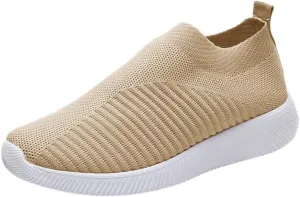 Womens Ladies Walking Running Shoes Slip On Lightweight Mens Dress Shoes Food Service Casual Dress Shoes Women Shoes Sneakers Tennis Shoe White Loafers