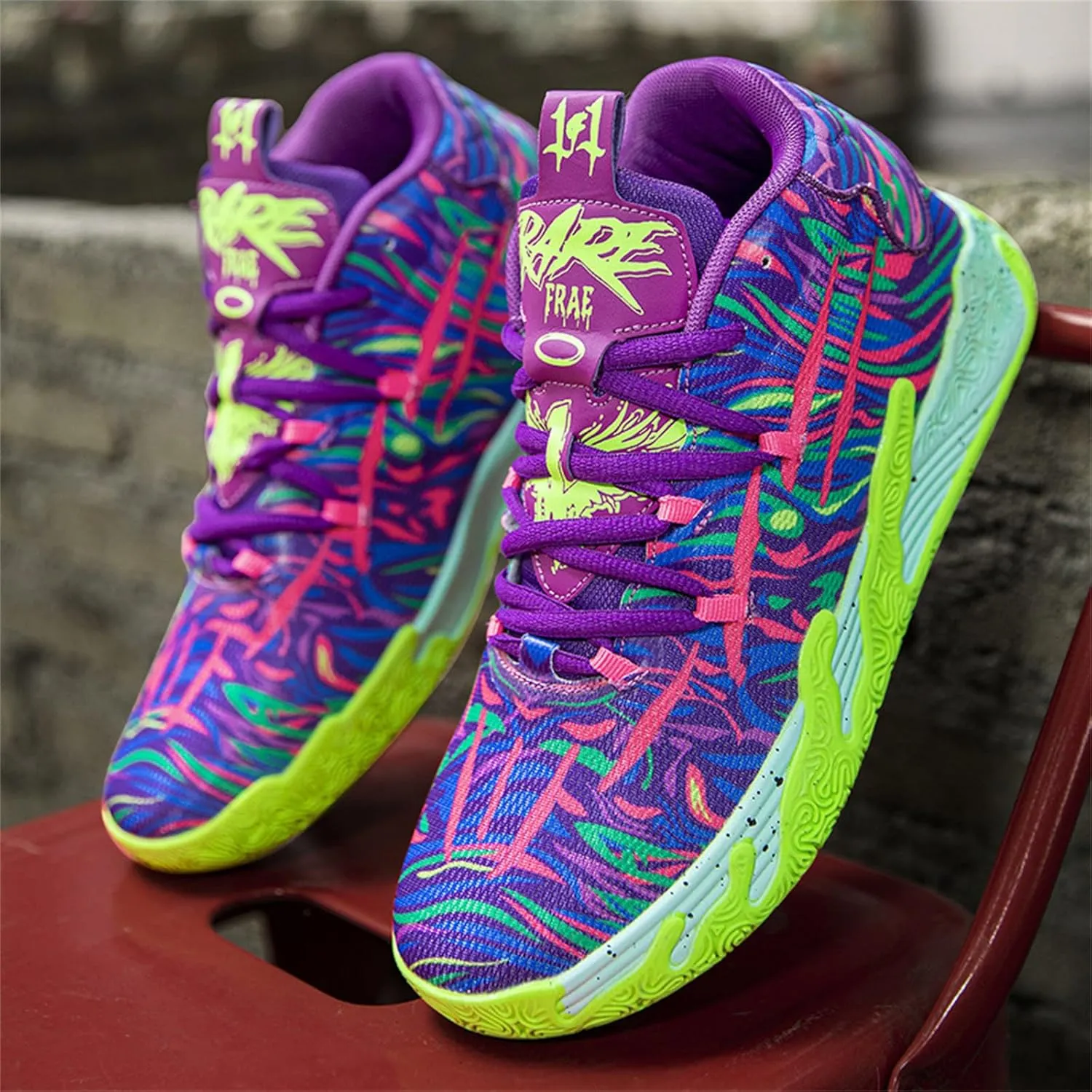 Womens Lightweight Lace Up High Top Fashion Basketball Shoes Soft Non-Slip Running Tennis Volleyball Sneakers Classic Sports Shoes