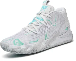 Womens Lightweight Lace Up High Top Fashion Basketball Shoes Soft Non-Slip Running Tennis Volleyball Sneakers Classic Sports Shoes