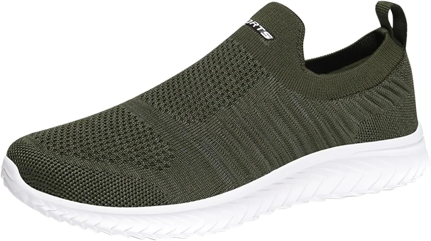 Women's Lightweight Slip On Walking Running Shoes Non Slip Work Shoes Women Slip On Men's Casual Dress Shoes Chunky Sneakers White Tennis Shoe White Loafers