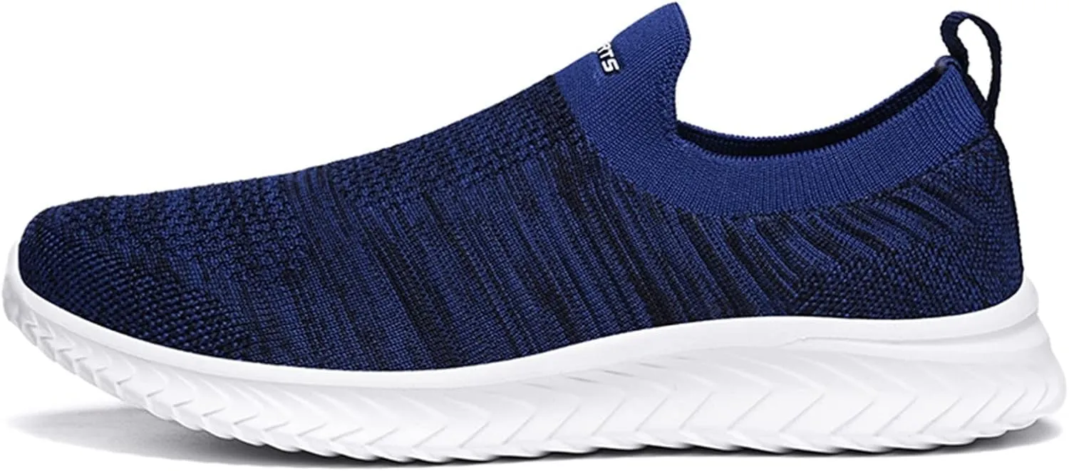 Women's Lightweight Slip On Walking Running Shoes Womens Tennis Shoes Mesh Casual Black Shoes Platform Sneakers Black Tennis Shoe Loafers Shoe