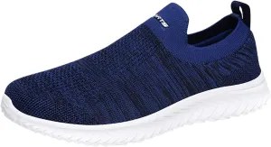 Women's Lightweight Slip On Walking Running Shoes Womens Tennis Shoes Mesh Casual Black Shoes Platform Sneakers Black Tennis Shoe Loafers Shoe