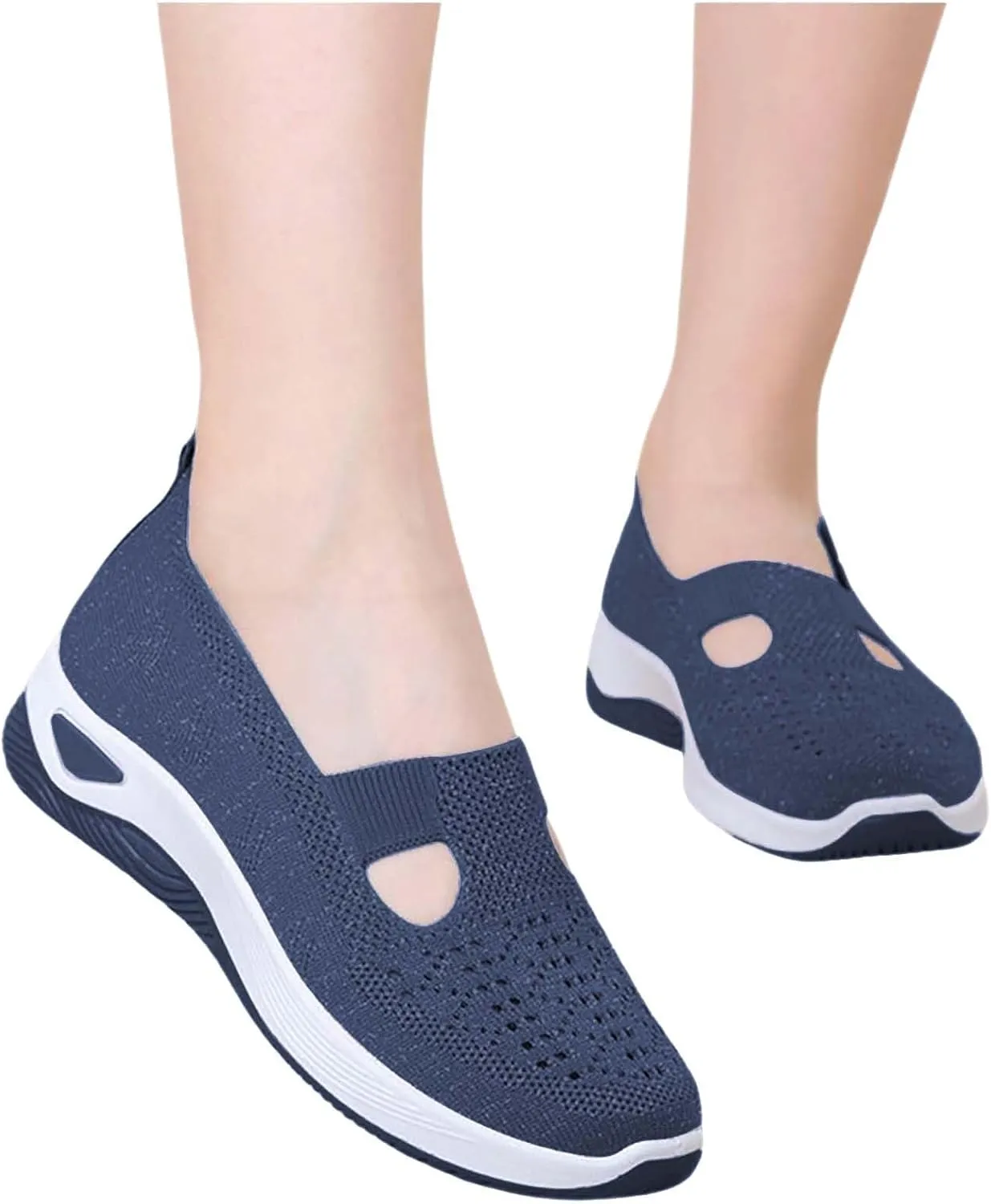 Women's Shoes Casual Dressy Platform Loafers for Women Wide Wide Toe Box Trendy CasualLightweight Breathable Christmas Shoes Men Womens Casual Shoe