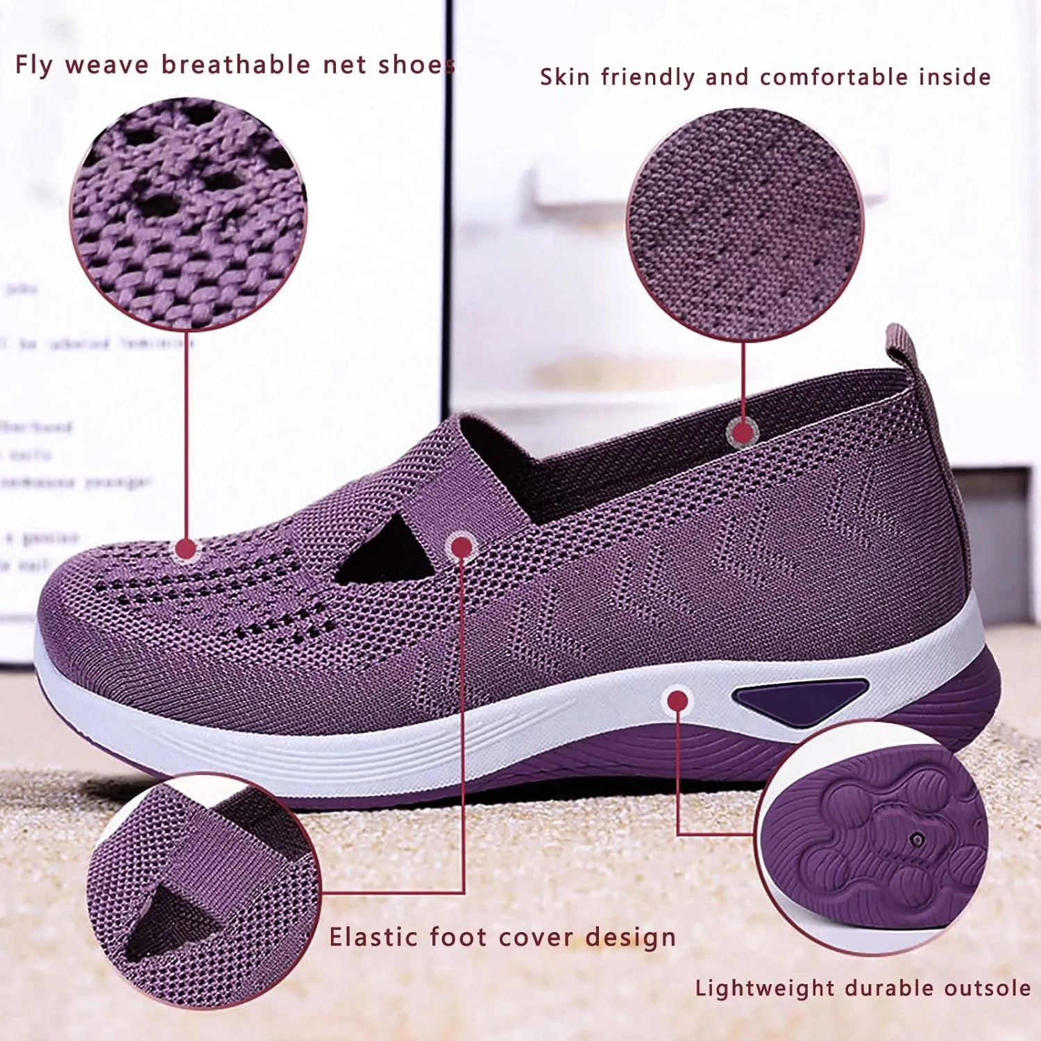 Women's Shoes Casual Dressy Platform Loafers for Women Wide Wide Toe Box Trendy CasualLightweight Breathable Christmas Shoes Men Womens Casual Shoe