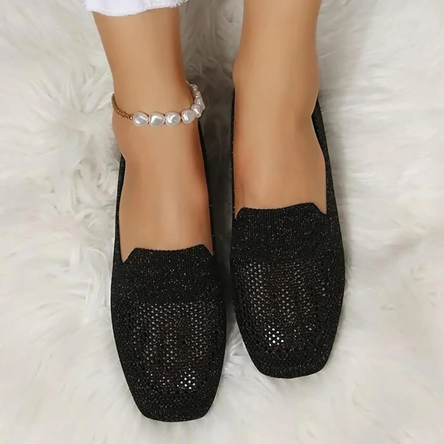 Womens Shoes FlatsWomens Walking Sneakers Wide Width Loafers for Women Closed Head Cute Cozy Women's Christmas Shoes Wide Toe Box Trendy Casual
