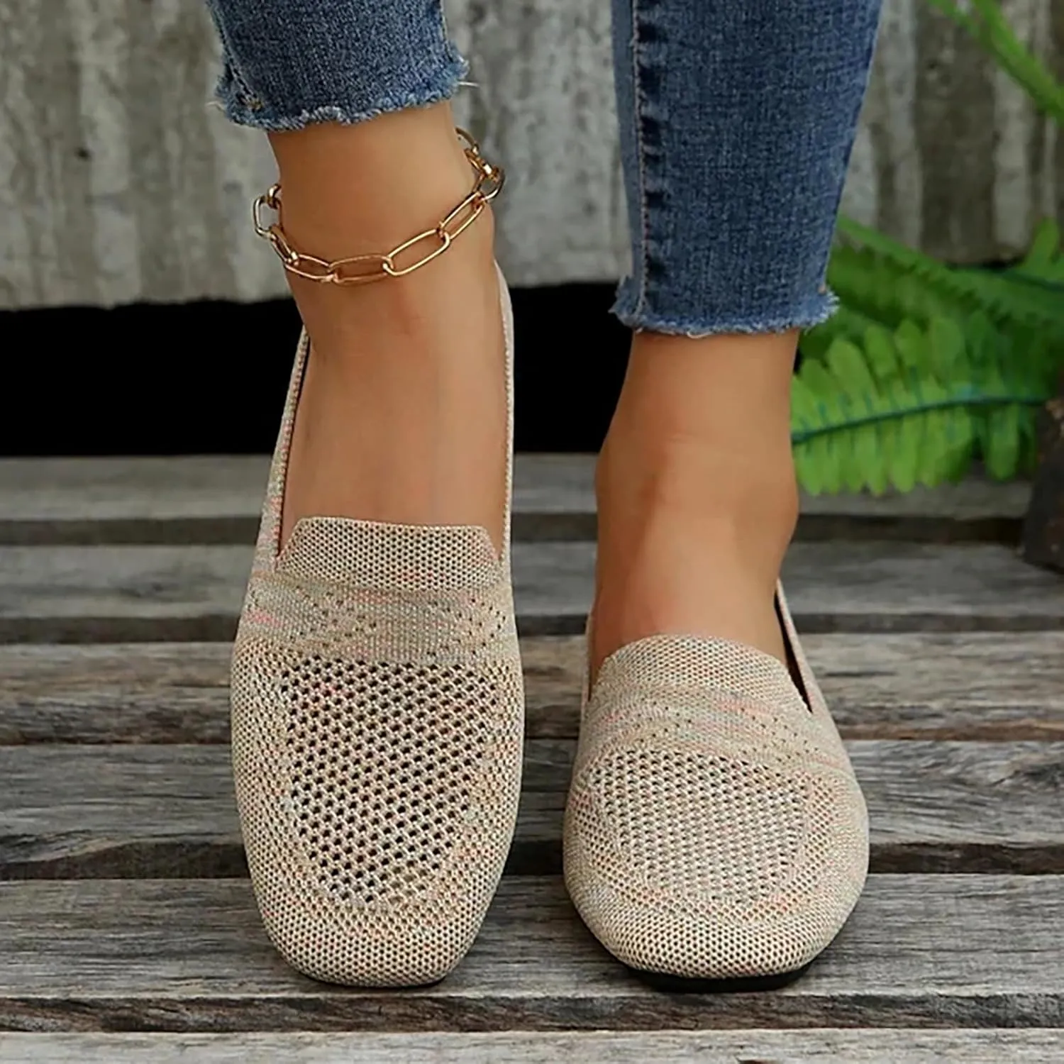 Womens Shoes FlatsWomens Walking Sneakers Wide Width Loafers for Women Closed Head Cute Cozy Women's Christmas Shoes Wide Toe Box Trendy Casual