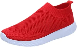 Womens Shoes Sneakers Tenis Antideslizantes para Mujer Azul Marino Women's Running Shoes Black Sole Womens Slip On Sneakers with Arch Support Red Women's Slip On Shoes