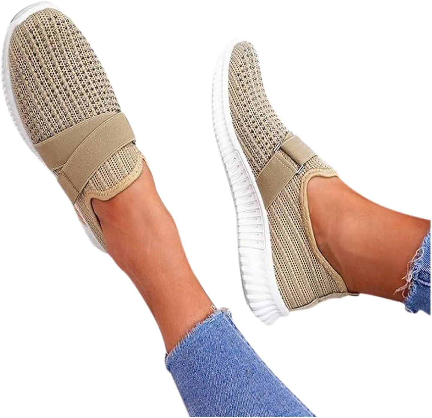 Women's Slip-on Shoes Wide Width Sneakers Hands Free Running Shoes for Men Wide Men's Casual Shoes Slip On Sneakers Platform Tennis Shoe Casual Loafers
