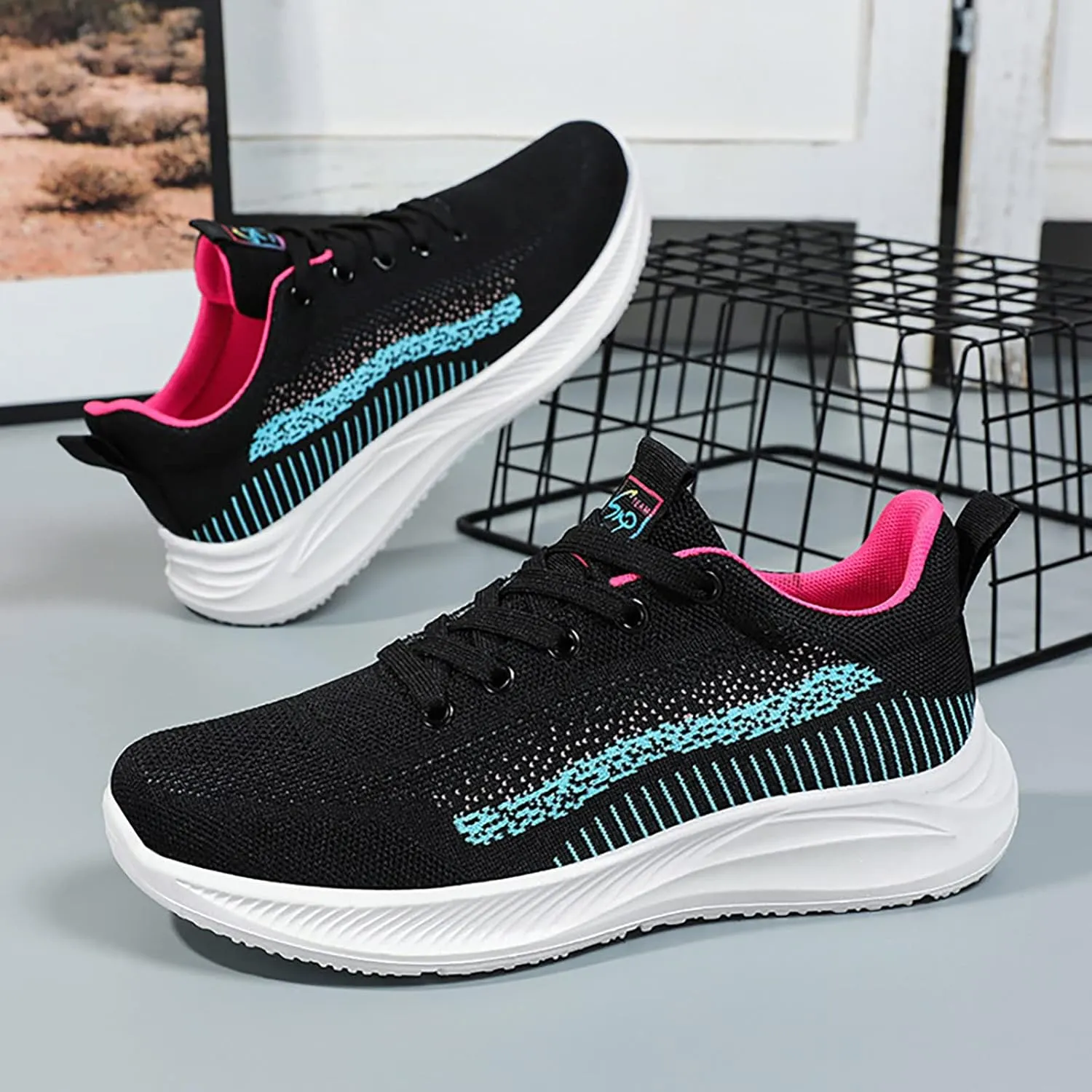 Womens Slip On Sneakers Black Grey Slip On Shoes Women Dressy Casual Basketball Shoes for Women with Laces Womens Trail Running Shoes Arch Support Tennis Shoes for Women Size 10 Wide
