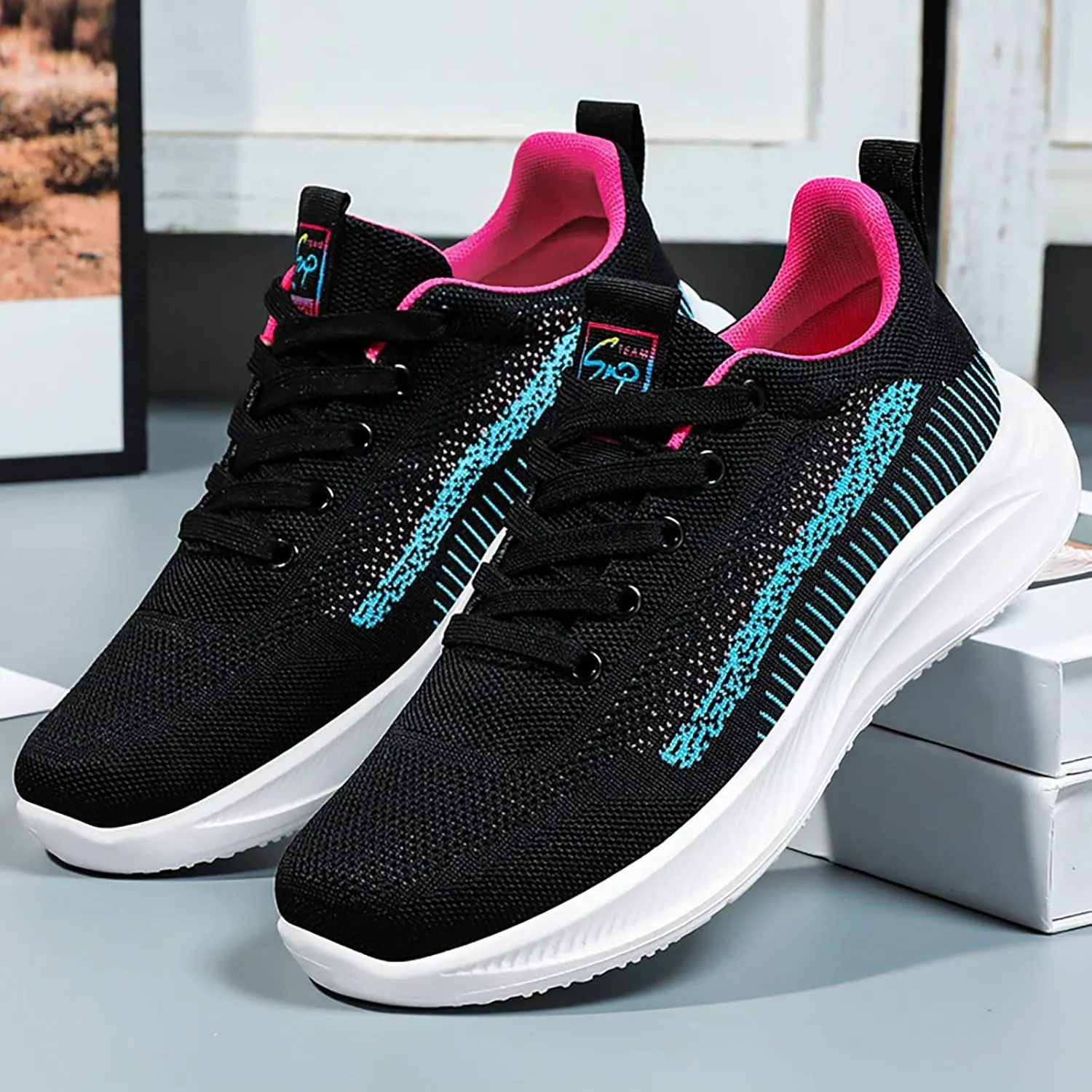 Womens Slip On Sneakers Black Grey Slip On Shoes Women Dressy Casual Basketball Shoes for Women with Laces Womens Trail Running Shoes Arch Support Tennis Shoes for Women Size 10 Wide