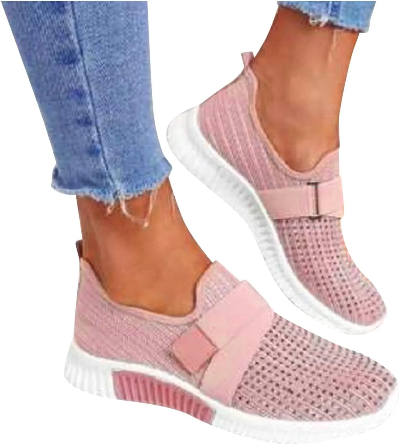 Womens Slip on Walking Shoes Comfort Lightweight Running Shoes for Women Boots Woman Shoes Casual Platform Sneakers Platform Tennis Shoe Cross Trainer Shoe