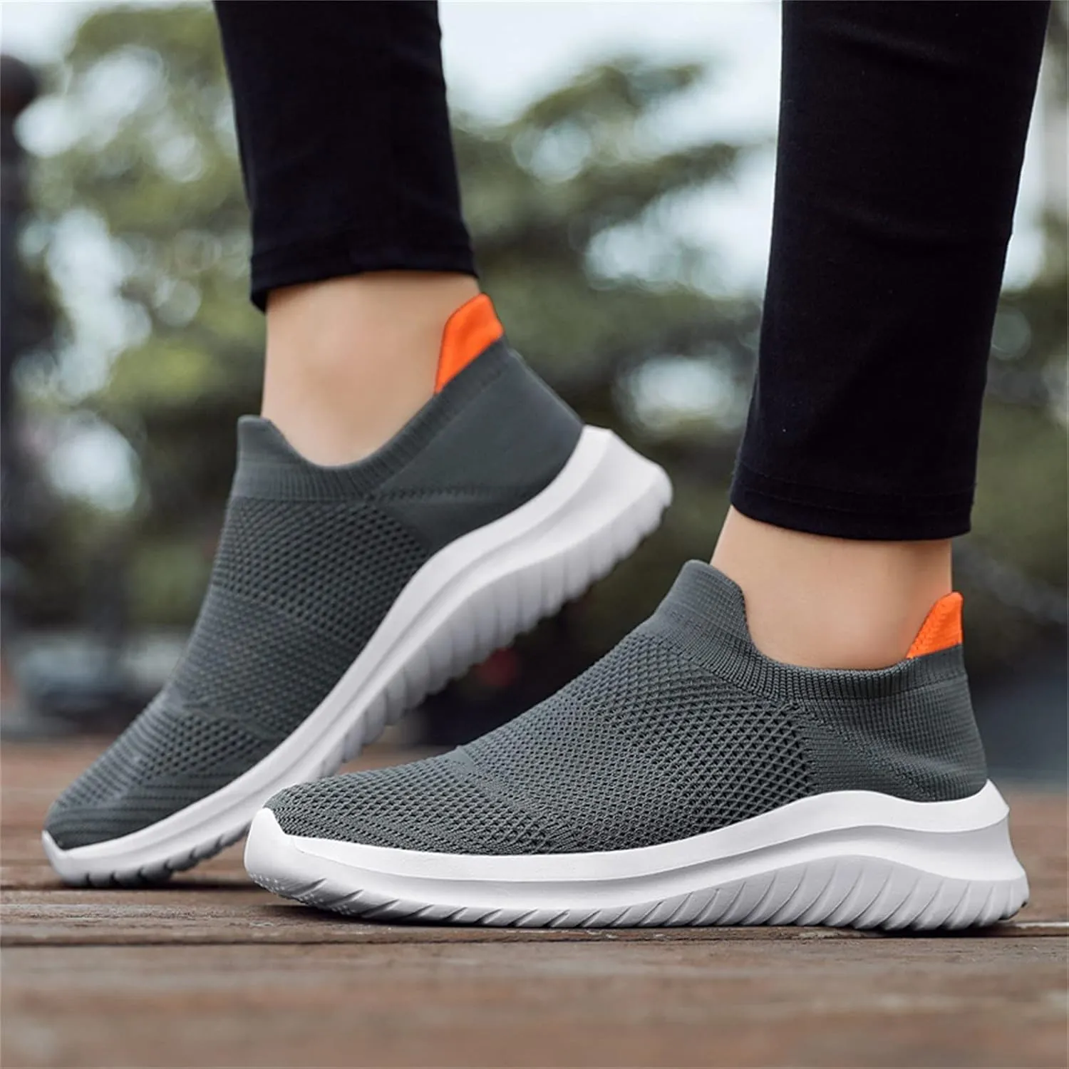 Womens Slip on Walking Shoes Comfort Lightweight Tennis Shoes Men Walking Men's Casual Shoes White Platform Sneakers White Tennis Shoe Loafers Shoe