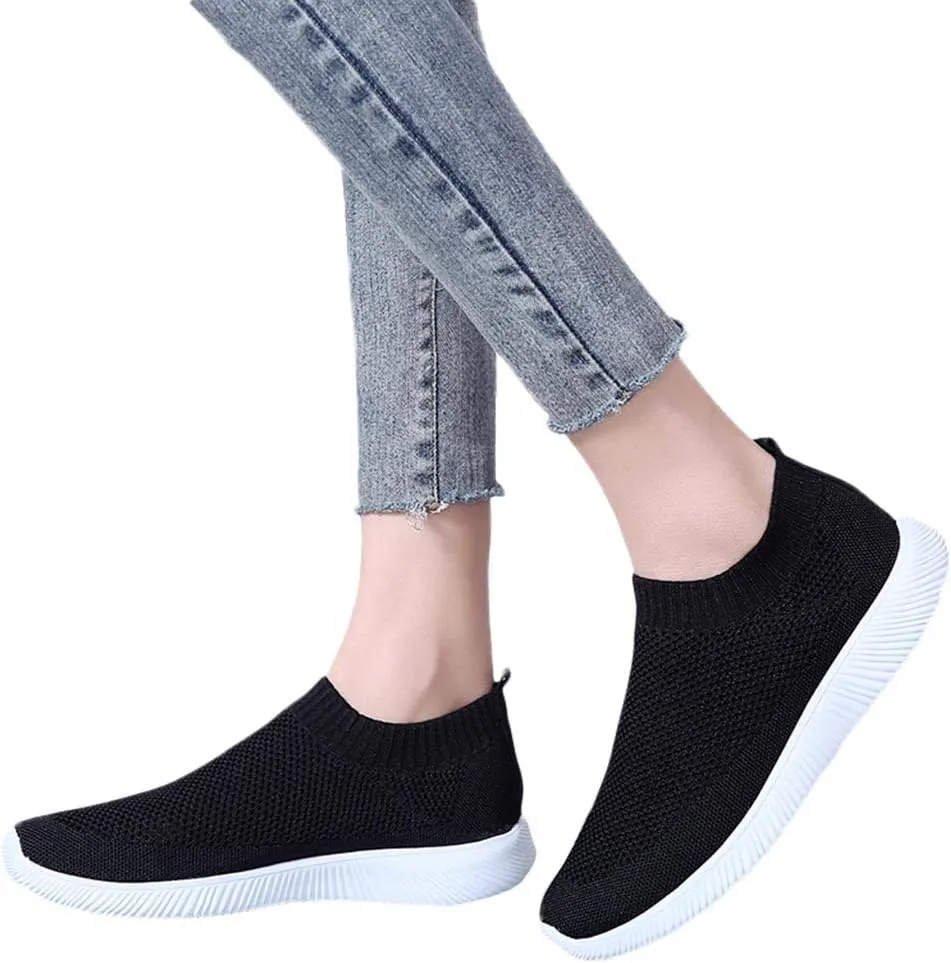 Womens Slip on Walking Shoes Comfort Lightweight Womens Running Shoes Comfortable Casual Shoes for Fall Casual Sneakers Waterproof Tennis Shoe Trainers Shoe