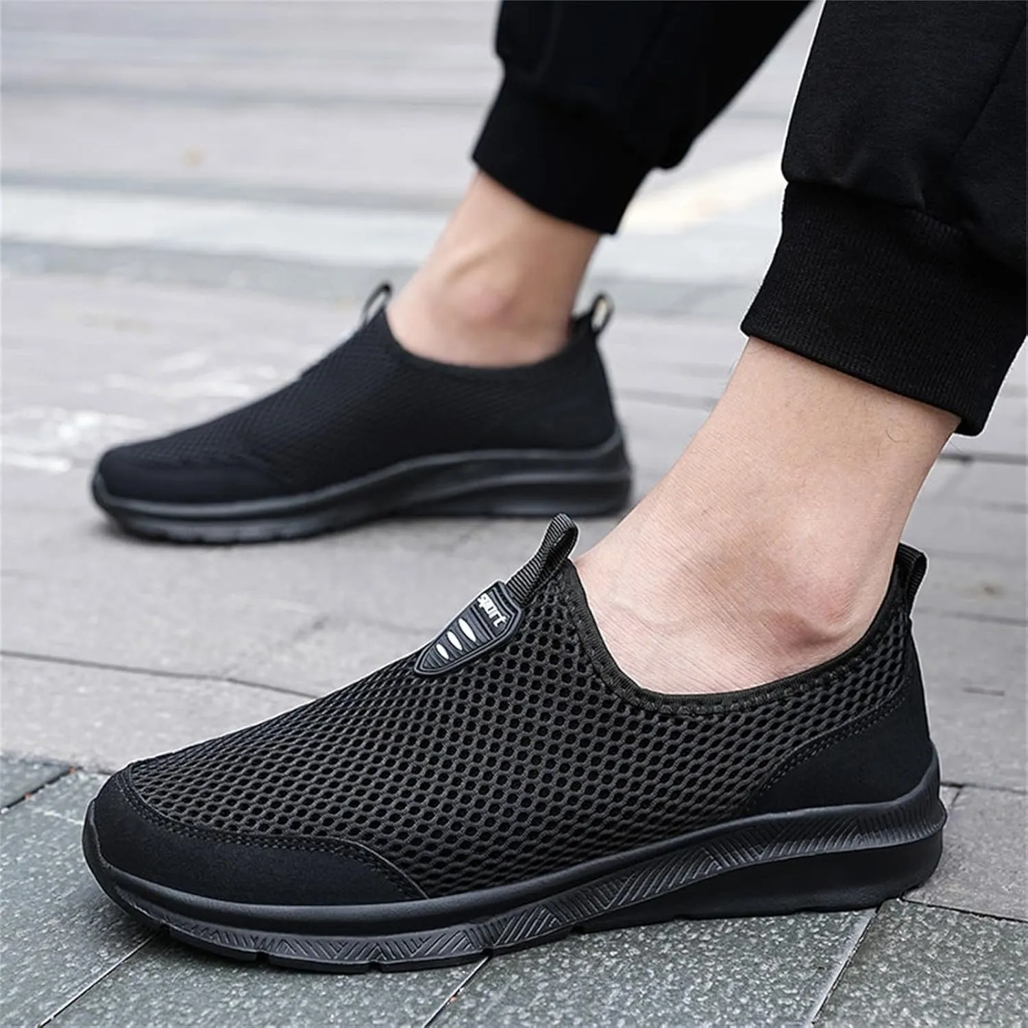 Womens Slip On Walking Shoes Lightweight Breathable Non Slip Womens Running Shoes Wide Women's Casual Shoes Slip On Sneakers Tennis Shoe White Loafers